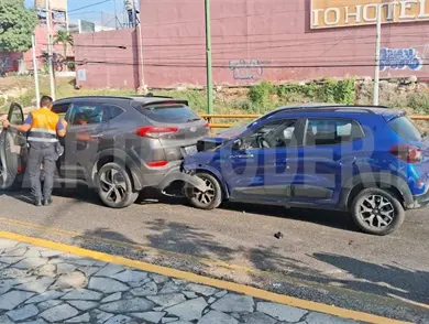Carambola en el libramiento Norte con dos heridos 