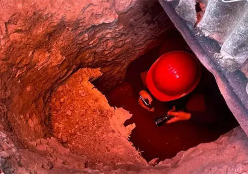 Localizan túnel clandestino hecho por constructora