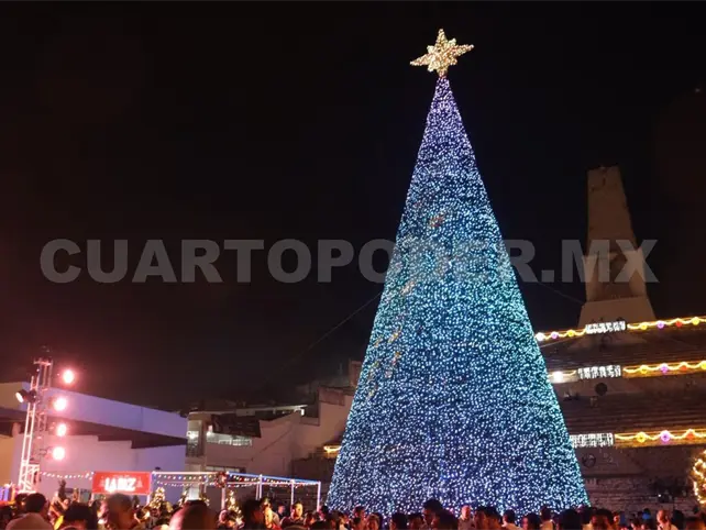 Espectacular encendido del árbol de navidad Espectacular encendido del árbol de navidad