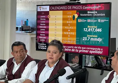 Comienzan pagos para becas; sigue reposición de tarjetas