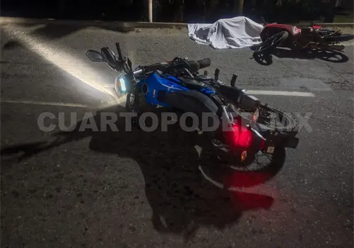 Choque entre motos deja un muerto y dos lesionados Choque entre motos deja un muerto y dos lesionados