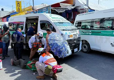 Atropellan a adulto mayor y termina hospitalizado Atropellan a adulto mayor y termina hospitalizado