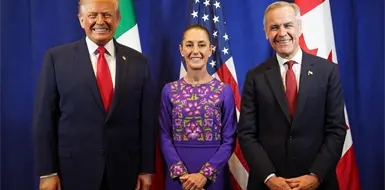 Se reunió Sheinbaum con Trump y Carney Se reunió Sheinbaum con Trump y Carney