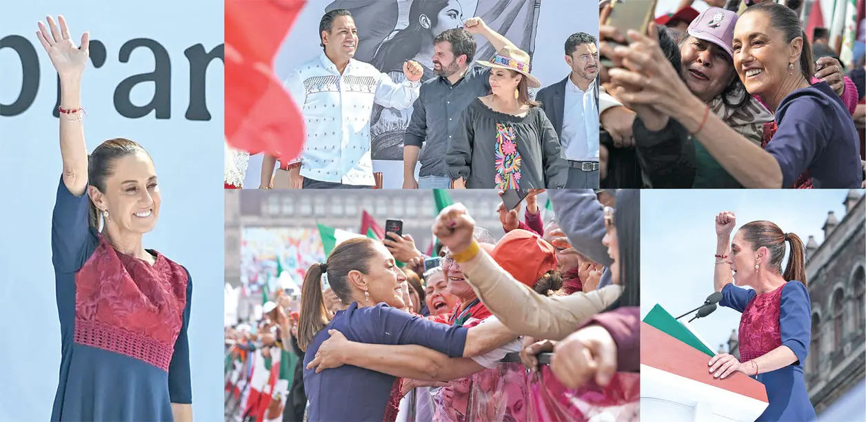 La presidenta enlistó los logros en los siete años del gobierno morenista. Cortesía