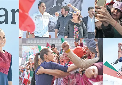 México avanza con la fuerza invencible del pueblo: Claudia México avanza con la fuerza invencible del pueblo: Claudia