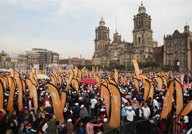 Asisten 600 mil personas a festejos de la 4T