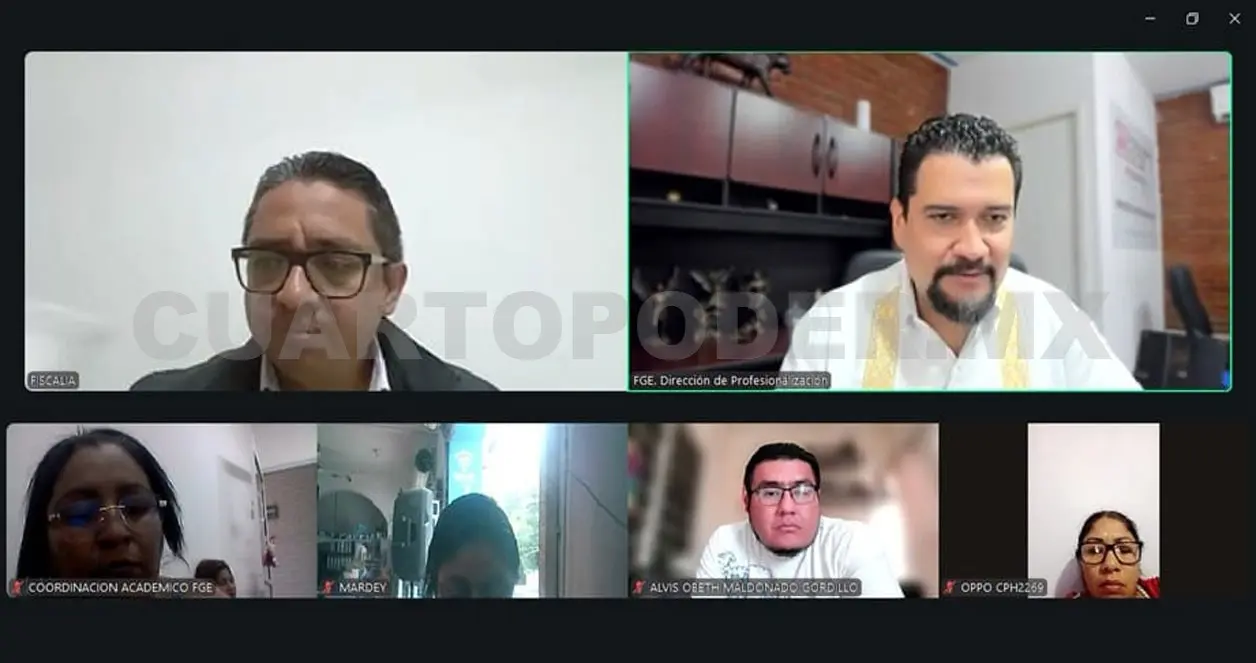 La actividad fue impartida por el experto de la FGE de Michoacán.