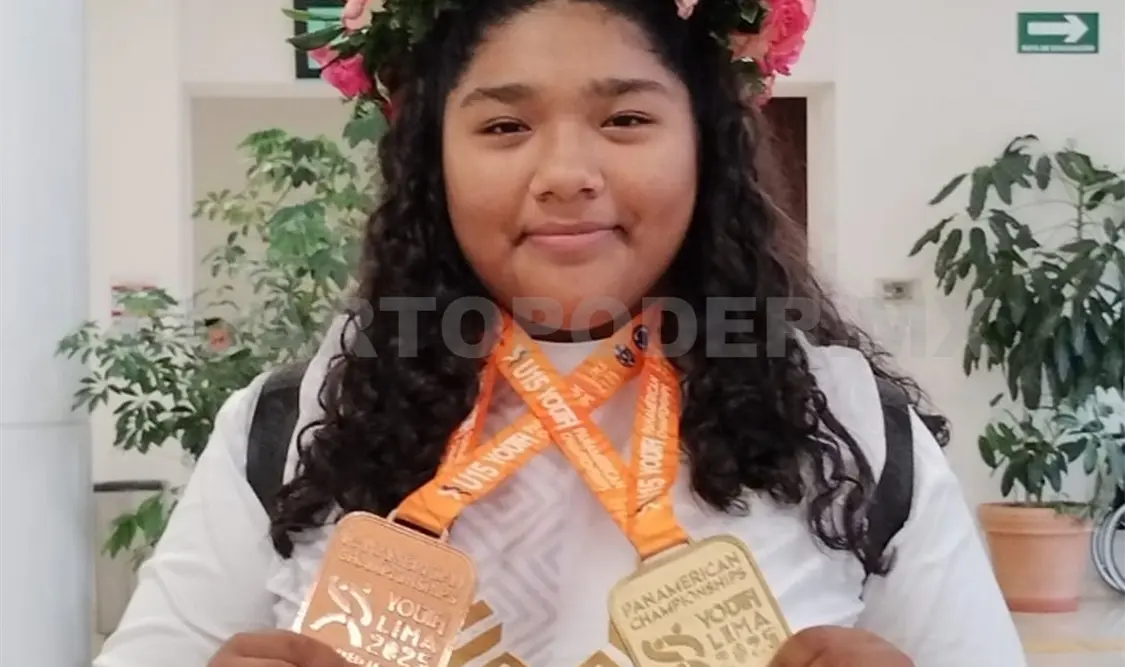 La bicampeona nacional arribó con una gran alegría y tras haber cumplido el sueño de llegar a su primera competencia internacional, los Juegos Panamericanos 2025. Jesús Cruz/CP