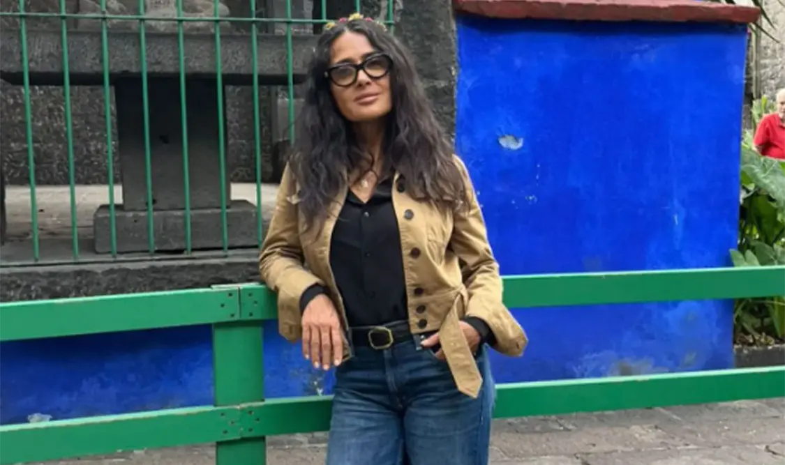 Salma visita museo de Frida Kahlo