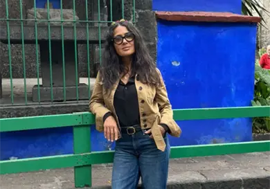 Salma visita museo de Frida Kahlo Salma visita museo de Frida Kahlo