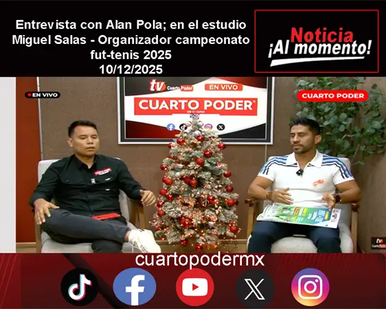 Entrevista con Alan Pola; en el estudio Miguel Salas - Organizador campeonato fut-tenis 2025