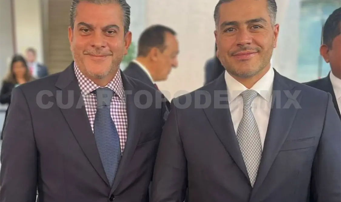 El alcalde Yamil Melgar y el secretario de Seguridad y Protección Ciudadana del Gobierno Federal, Omar García Harfuch. CP