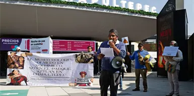 Protestan por retiro del Dolores Olmedo Protestan por retiro del Dolores Olmedo