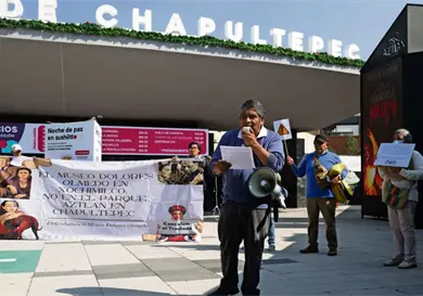Protestan por retiro del Dolores Olmedo