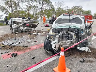 Encontronazo en vía de cuota salda con dos fallecidos