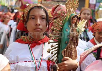 Celebran a la Virgen de Guadalupe en la capital Celebran a la Virgen de Guadalupe en la capital