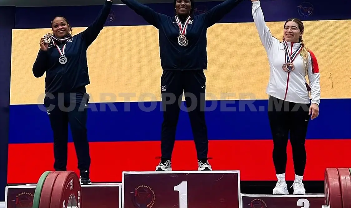 Aremi brindó una gran actuación en Santo Domingo 2025, al colocarse entre las mejores en la división de los 77 kilos. Cortesía