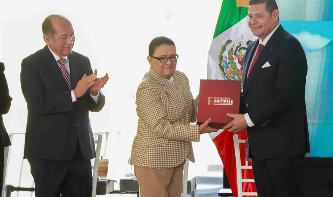 Armenta destaca la seguridad, justicia y riqueza comunitaria como pilares de su administración. El Universal