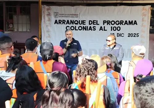 Impulsa Ángel Torres el programa Colonias al 100 en Tuxtla Impulsa Ángel Torres el programa Colonias al 100 en Tuxtla