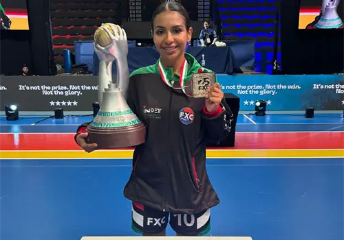 Nédali Arjona se corona campeona mundial Nédali Arjona se corona campeona mundial