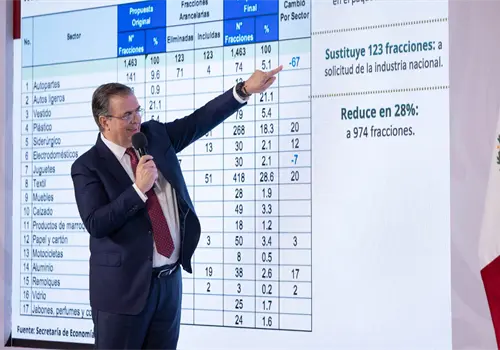 Presenta Ebrard Paquete Arancelario Presenta Ebrard Paquete Arancelario