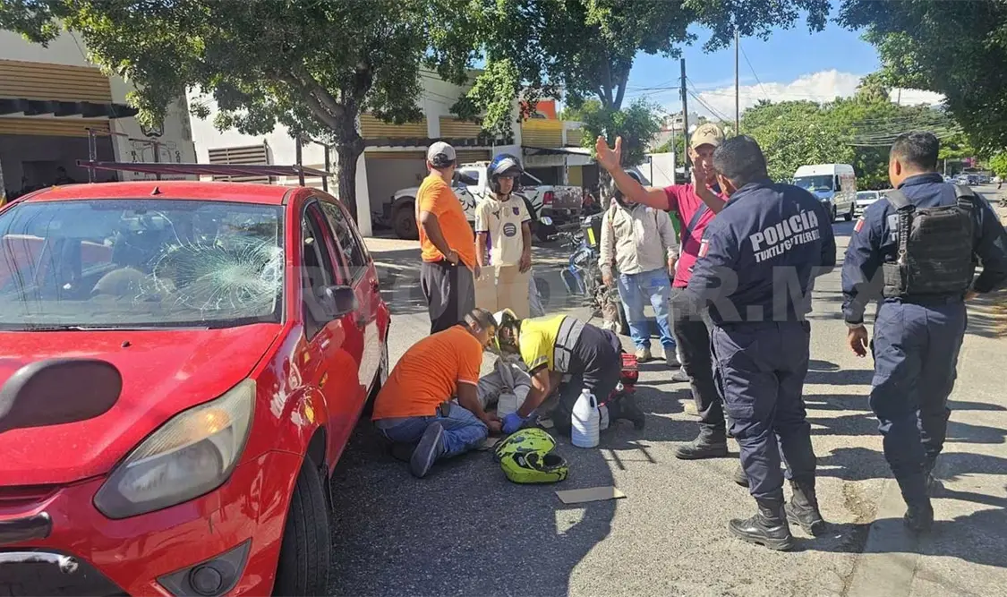 El individuo tuvo que ser socorrido por personal de Carch. Ulises Villalobos / CP