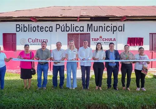 Inaugura Melgar biblioteca en ejido 20 de Noviembre