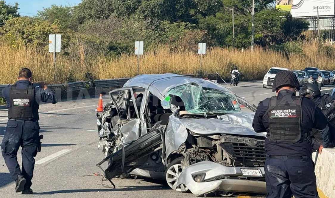 El accidente ocurrió sobre la carretera Ocozocoautla-Tuxtla Gutiérrez, a la altura de la zona conocida como La Pochota. Ulises Villalobos / CP