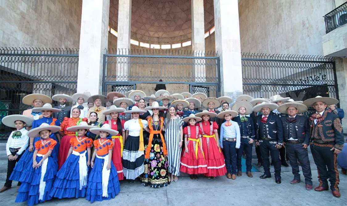 La diputada hizo un reconocimiento público a las agrupaciones charras de todas las regiones del estado. CP