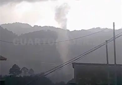 Registran tornado en el municipio de Chamula
