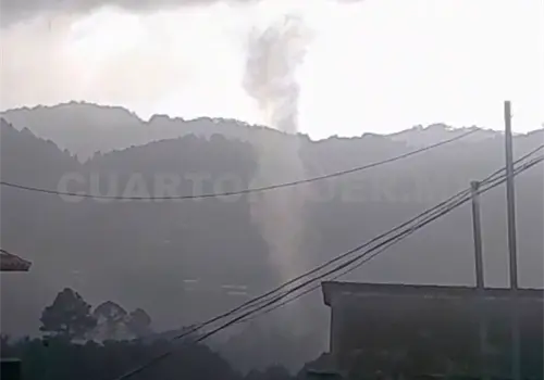 Registran tornado en el municipio de Chamula Registran tornado en el municipio de Chamula
