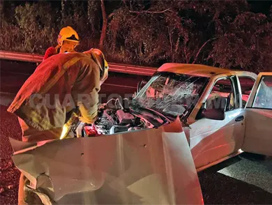 Tres lesionados en brutal carreterazo