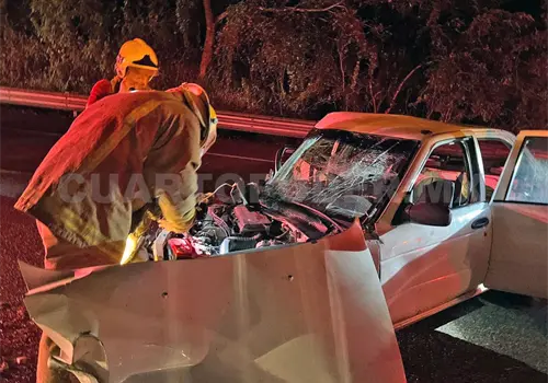 Tres lesionados en brutal carreterazo