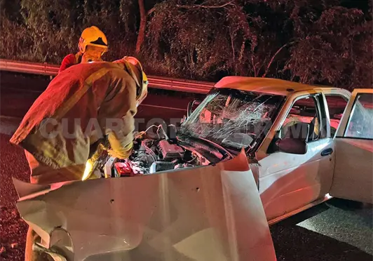 Tres lesionados en brutal carreterazo