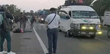 Colisi&oacute;n mortal en la v&iacute;a a Catazaj&aacute;