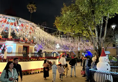 Reportan incendio y apagones en Navidad