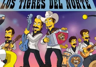 Los Tigres llegan a Los Simpson