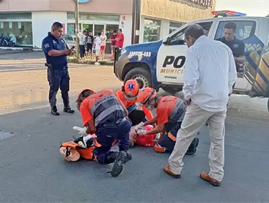 Adulto mayor lesionado luego de ser atropellado