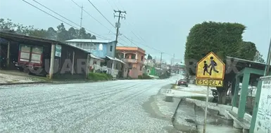 Cae granizada en el municipio de Huixt&aacute;n