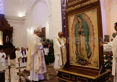 Comienza peregrinaci&oacute;n de la tilma de la Virgen