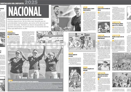Lo más destacado del deporte 2025 Lo más destacado del deporte 2025