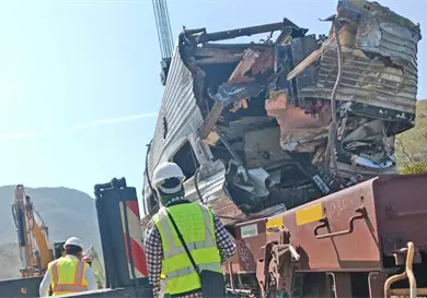 Levantan restos del Tren Interoceánico Levantan restos del Tren Interoceánico