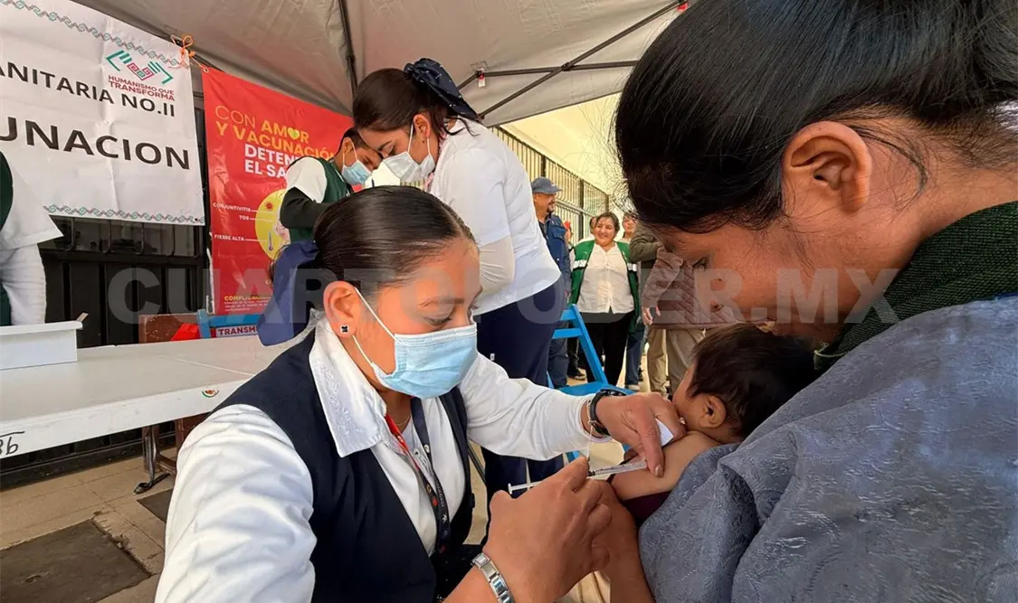 Aspecto de los centros de vacunación, con mejor cobertura por las acciones de Salud. CP