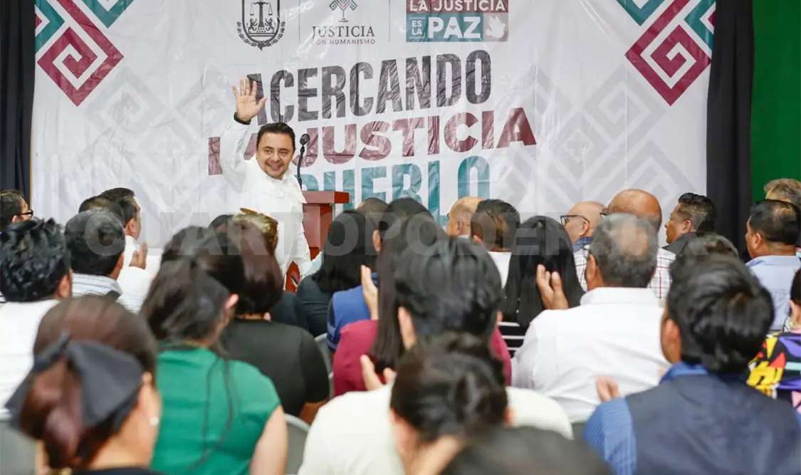 Juan Carlos Moreno Guillén presentó el programa Acercando la Justicia al Pueblo. Cortesía