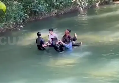 Localizan cuerpo sin vida flotando en un afluente