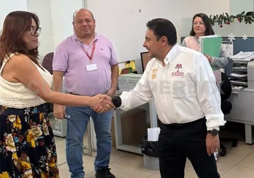 Visita magistrado presidente instalaciones del Poder Judicial Federal