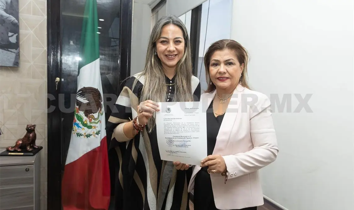Se nombró a la regidora Eva Elia Guzmán Gutiérrez, como nueva alcaldesa del municipio. Rodolfo Flores / CP