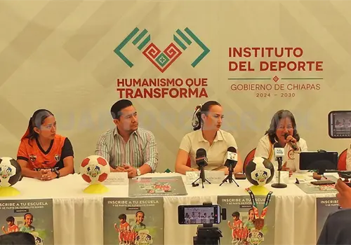 Presentan Futbolito Bimbo 2026 en Chiapas
