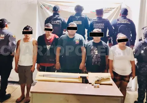 Seis detenidos por machetear a hombre Seis detenidos por machetear a hombre