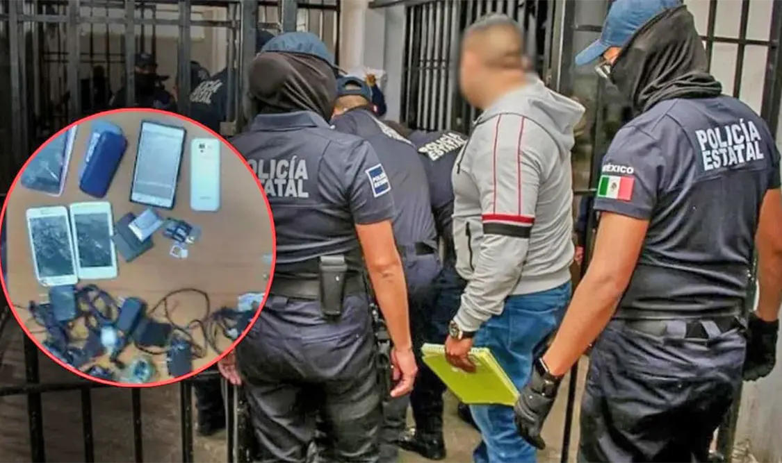 Presuntamente presos realizaban extorsiones y narcomenudeo. Cortesía